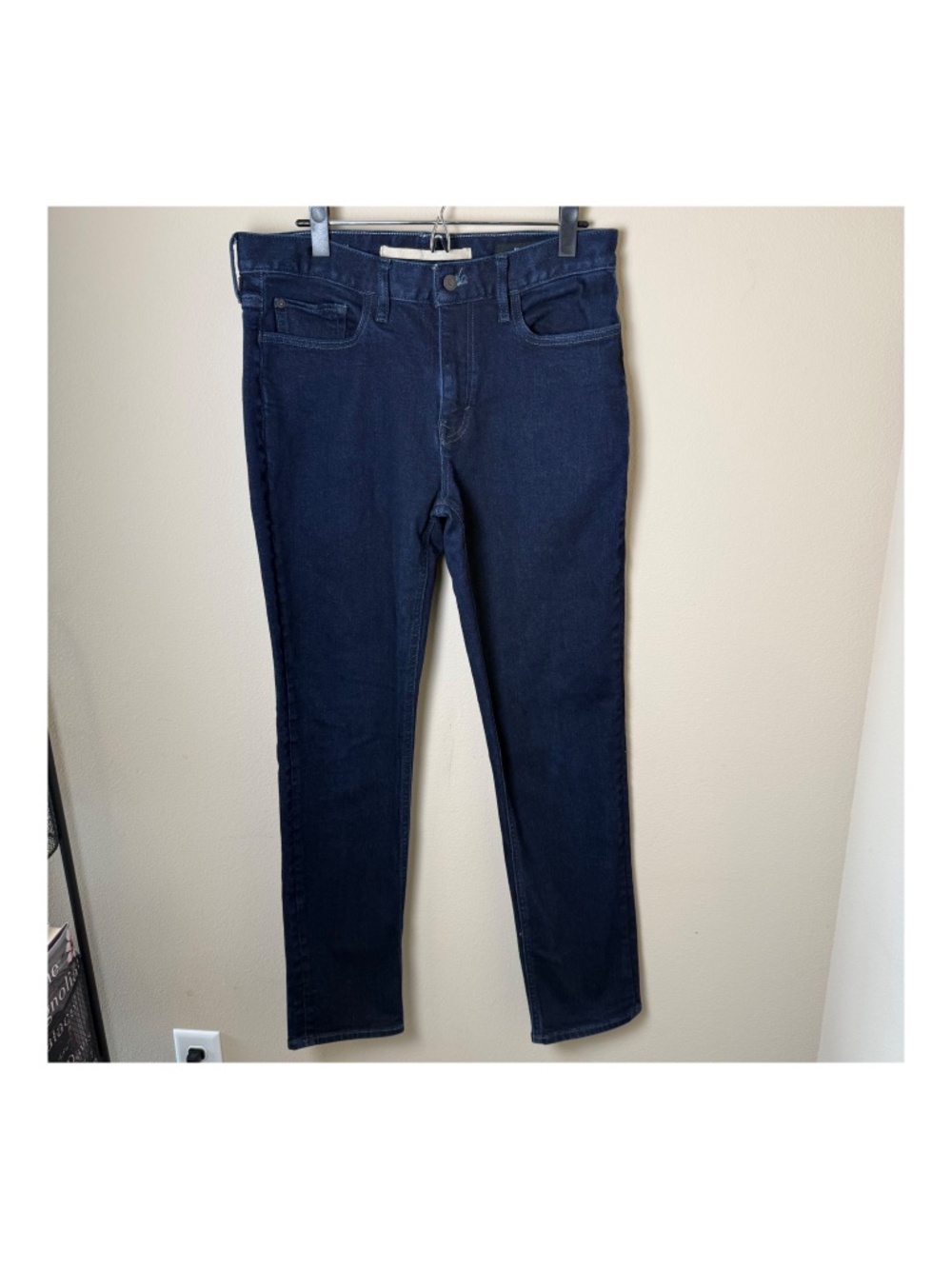 Banana Republic Slim Traveler Jeans Mens 34x34 Rinse Dark Wash Blue Denim Pants